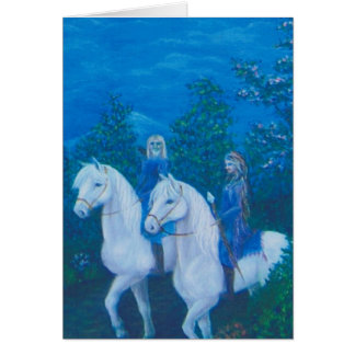 Cartão Montada durante todo as madeiras