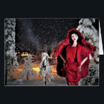 CARTÃO MONTAGEM DE FOTOS DA CENA DO WINTER<br><div class="desc">Montagem de fotos da Cena de inverno. Modas internas da borda: Tecidos à mão e Loom formados da borda interna à externa. Boneca de arte personalizada. Todos pela artista Marie Haeffner-Reeves</div>