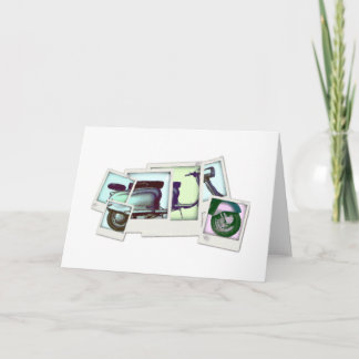 Cartão montagem de fotos lambretta