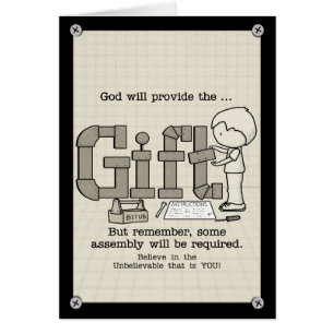 Cartão Montagem necessária