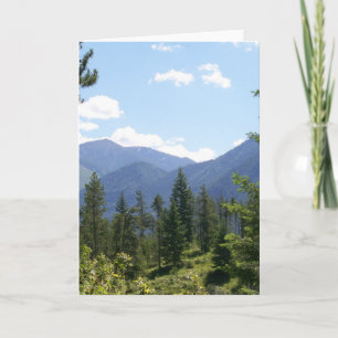 Cartão Montana Forest and Mountains Scenic View