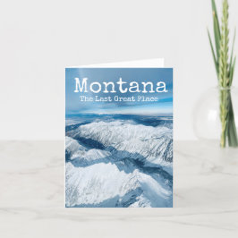 Cartão Montana, o último Excelente das montanhas de neve 