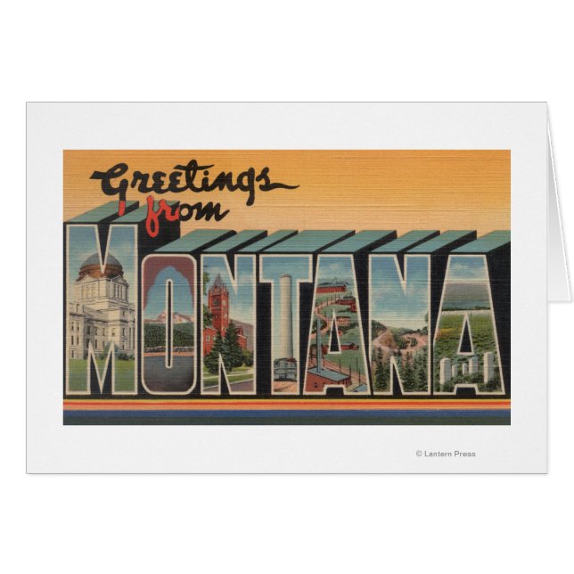 Cartão MontanaLarge - Letra ScenesMontana (Frente Horizontal)