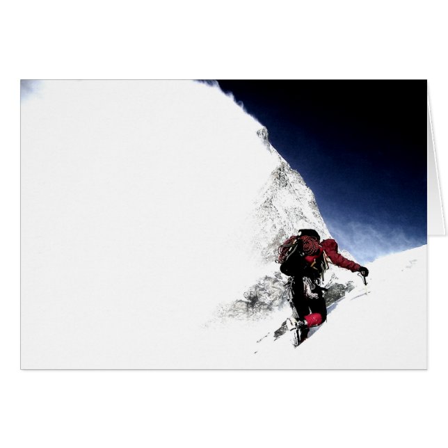 Cartão Montanha Clima Esportes Extremos (Frente Horizontal)
