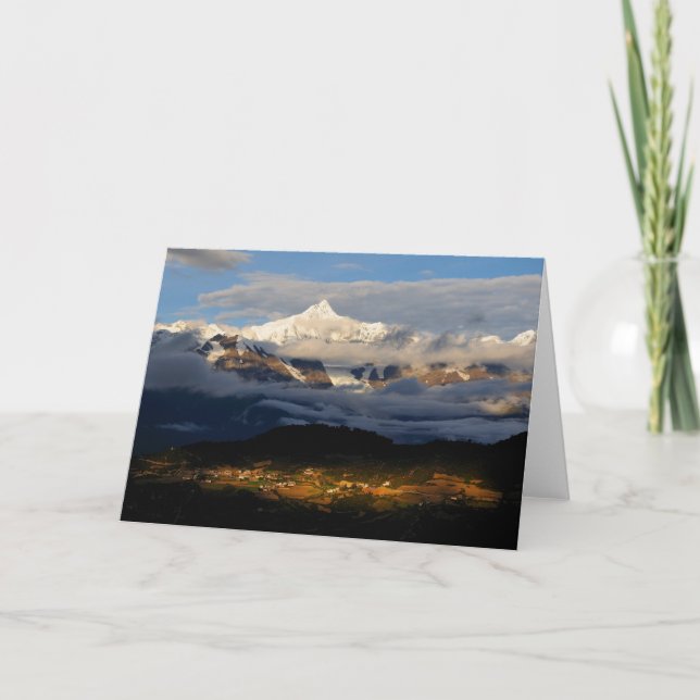 Cartão Montanha da Neve (Frente)