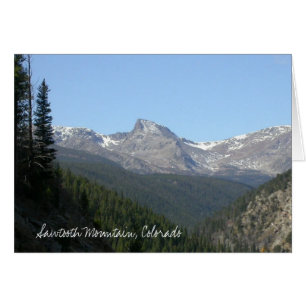 Cartão Montanha do Sawtooth, Colorado