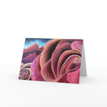 Montanha do vermelho da rosa vermelha