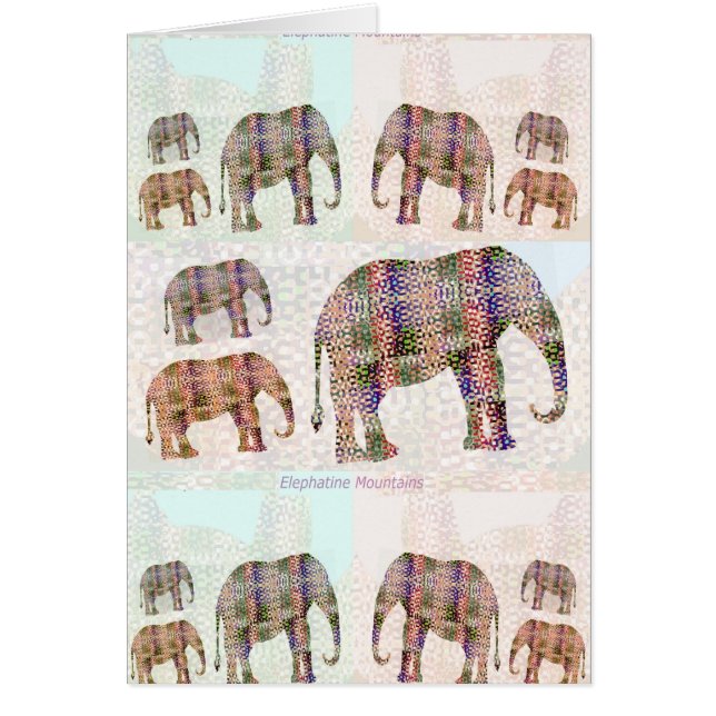 Cartão Montanha elefantina (Frente)