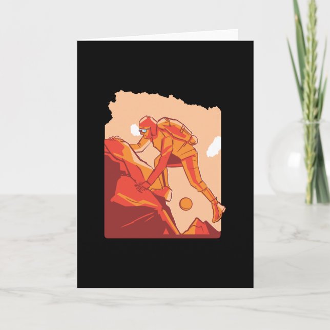 Cartão Montanha escalada (Frente)