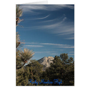 Cartão Montanha rochosa 2 altos