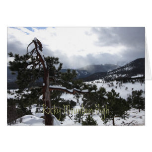 Cartão Montanha rochosa 3 altos