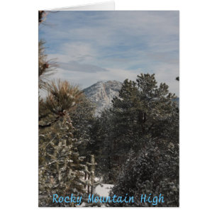 Cartão Montanha rochosa alta