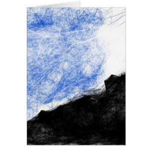 Cartão Montanha rochosa e sonho