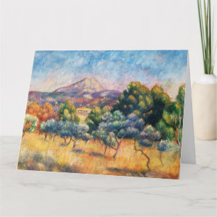 Cartão Montanha Sainte-Victoire Paysage por Renoir