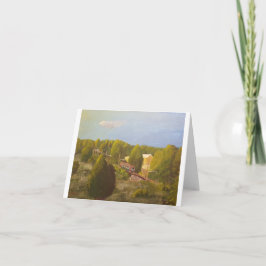 Cartão "Montanha sul" Notecard funcionado nascer do sol