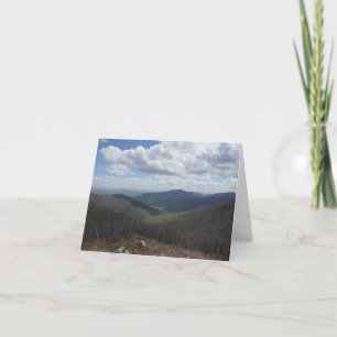 Cartão Montanhas Appalachian em Primavera
