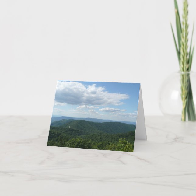 Cartão Montanhas Appalachian I Shenandoah (Frente)