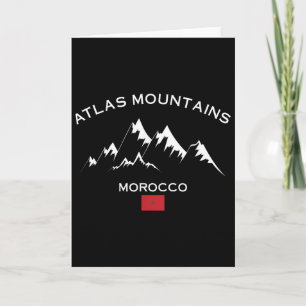 Cartão Montanhas Atlas Marrocos Jbel Toubkal Estação de E