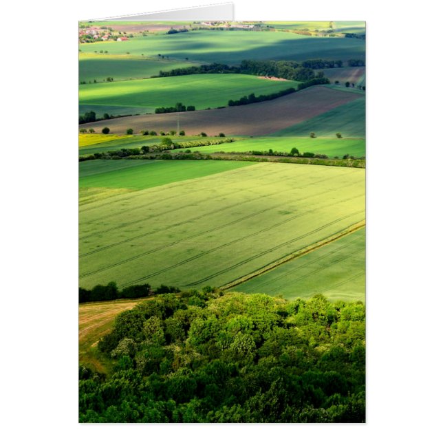 Cartão Montanhas centrais checas (Frente)