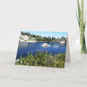 Cartão Montanhas Flores Selvagens, Utah, Saudação ao Vazi