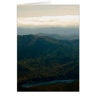 Cartão Montanhas Negras e rio Swannanoa