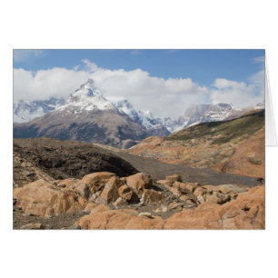 Cartão Montanhas Neve-Tampadas