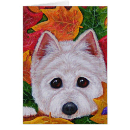 Cartão Montanhas ocidentais Terrier Creationarts do cão