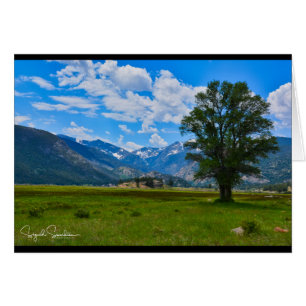 Cartão Montanhas rochosas