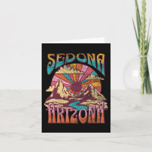 Cartão Montanhas Sedona Arizona Que Andam À Frente Vi