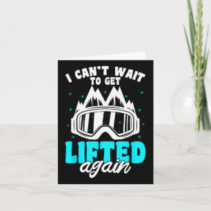 Cartão Montanhas Snowboarder Gear Winter Ski Snowbo