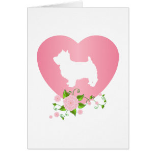 Cartão Montanhas Terrier branco ocidentais