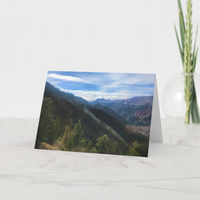 Cartão Montanhas Wallowa, OR (Frente)