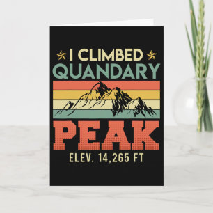 Cartão Montanhistas escalando o cume do Quandary Peak em