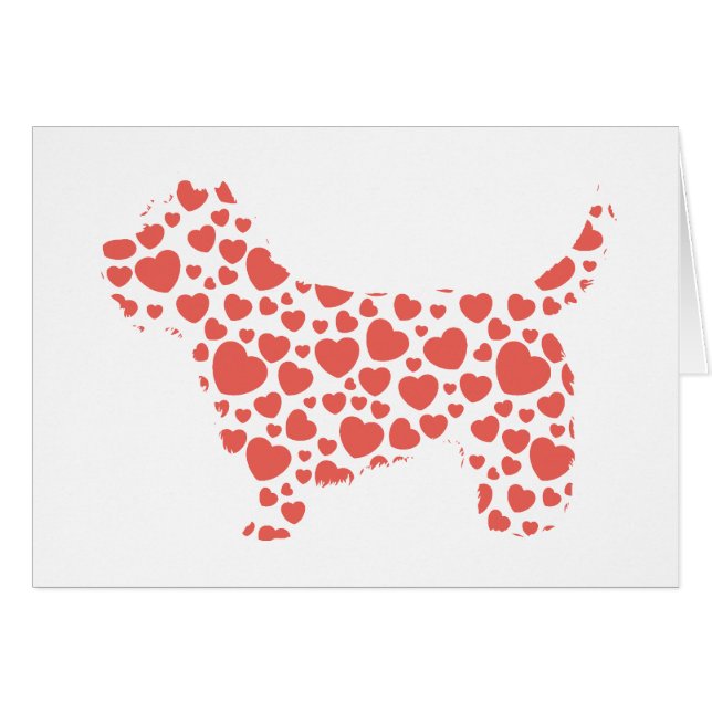 Cartão Monte de pedras Terrier (Frente Horizontal)