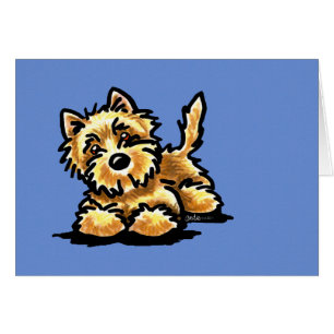 Cartão Monte de pedras Terrier Wheaten