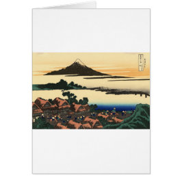 Cartão Monte Fuji Japão Pôr do Sol