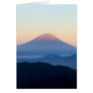 Cartão Monte Fuji Silhouettes