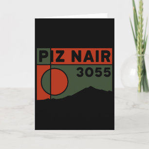 Cartão Monte Piz Nair Sankt Moritz Esqui Corviglia Caminh