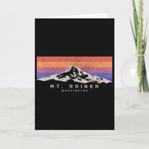 Cartão Monte Rainier Washington Montanha Mt Climbing Verã