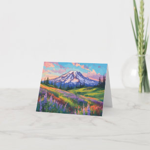Cartão Monte Rainier Watercolor Stationery