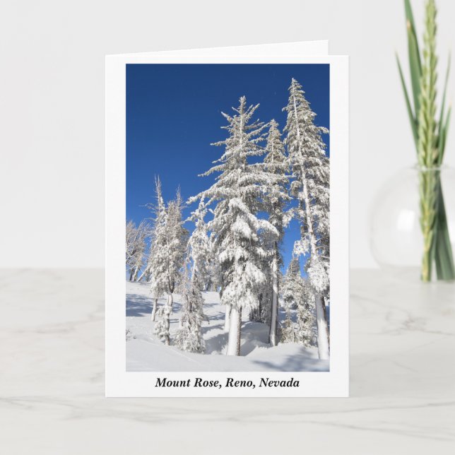 Cartão Monte Rosa Reno Nevada Fotografia de J.Halko (Frente)