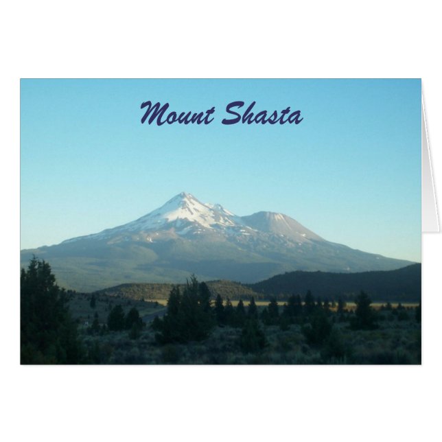 Cartão Monte Shasta (Frente horizontal)