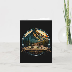Cartão Monte Shasta California Souvenir Hiking