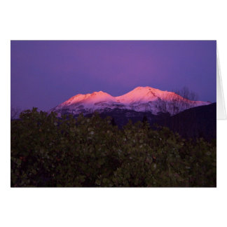 Cartão Monte Shasta Sunset