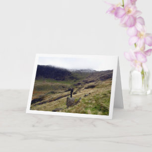 Cartão Monte Snowdon, Snowdonia, Gales, Reino Unido