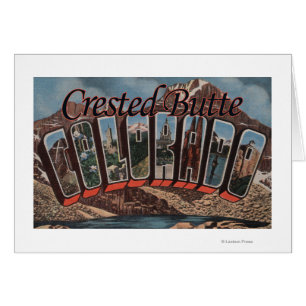 Cartão Montículo com crista, Colorado - grandes cenas da