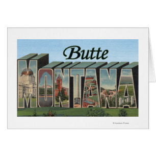 Cartão Montículo, letra ScenesButte de MontanaLarge, TA