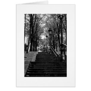 Cartão Montmartre Staircase