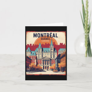 Cartão Montreal Quebec Canadá Anos 50 Viagem Turista Anti