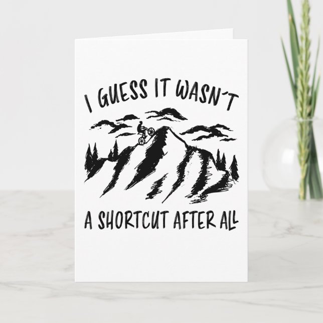 Cartão Monttainbike Cycling Bike Fund Gift (Frente)